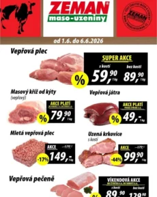 Akční leták Prodejny Zeman platný od 01.06.2026