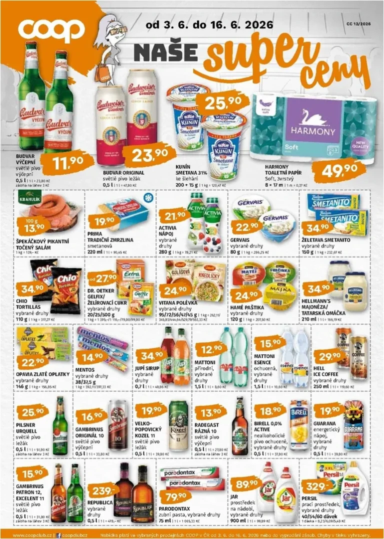 Nejnovější Trefa – COOP naše super ceny leták platný od 03.06.2026 ⭐ - strana 1