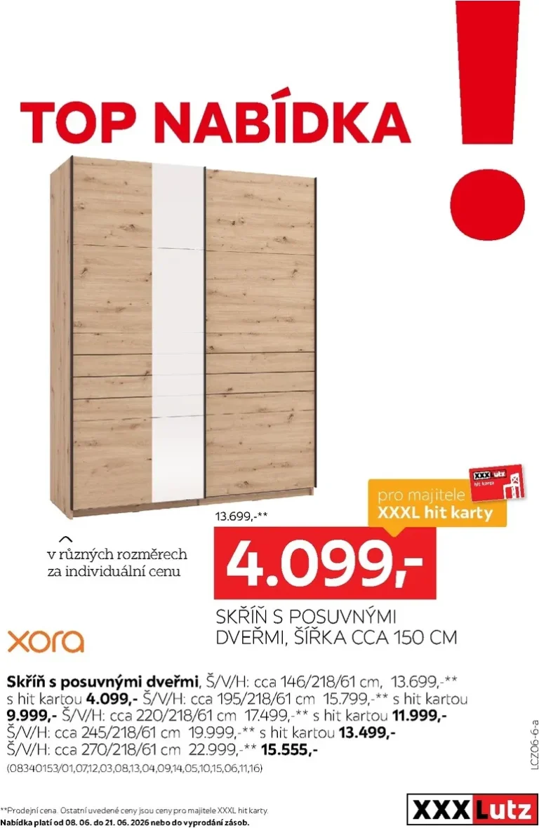 Akční leták XXXLutz – XXXL výprodej platný od 08.06.2026 - strana 6